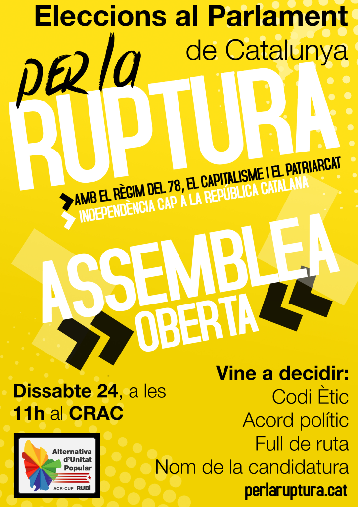 Assemblees Obertes Per la Ruptura Editat